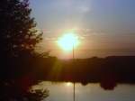 Ein Sonnenuntergang ber den Parchauer See