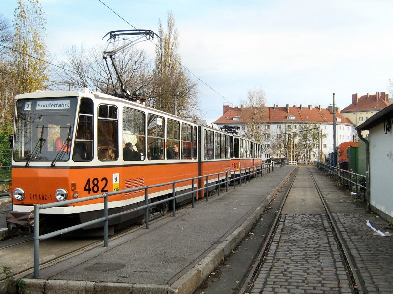 In der Schleife Eberswalder Strasse, Berlin 9.11.2008