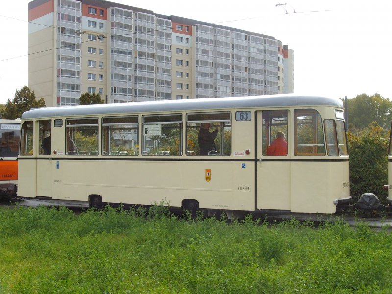 REKO-Beiwagen, Foto Wendeschleife Hohensch�nhausen, Zingster Strasse - Berlin Oktober 2009