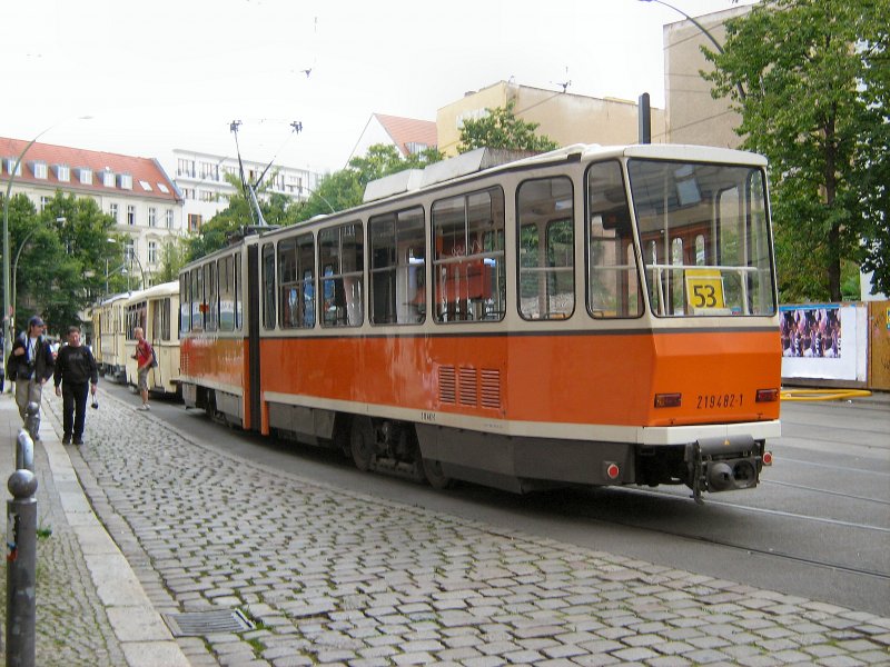 TATRA KT4D - Tw 422 - am Hackschen Markt, Heckansicht Sommer 2008