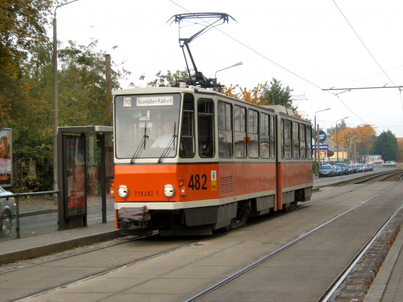 TATRA KT4D - TW 482 - hier in Berlin, AM Steinberg, 12.10.2008