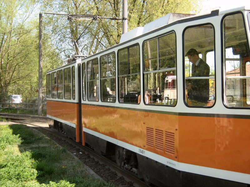 TATRA KT4D unmod. in der Schleife Rosenthal Nord, 19.4.2009