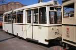 Hist. Beiwagen 1707 im Betriebshof K�penick, dig. Dia von 1993