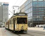 Tw 5984 mit zwei Beiwagen auf dem Alexanderplatz, 12.10.2008