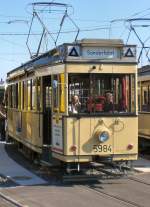 Tw 5984 in der Schleife falkenberg, Themenfahrt Sommer2007
