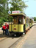 Endstelle Alt-Schm�ckwitz der Schm�ckwitzer Uferbahn, vorn Tw 10 - 17.5.2009