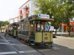 TW 10 mit Beiwagen vor T24-Zug, Wendeschleife der Linie M13 Warschauer Strasse - Berlin Juli 2009