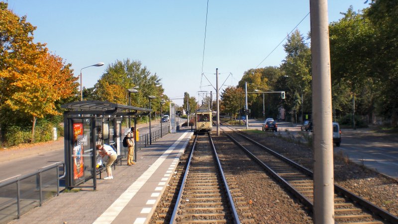 Tw 5984 auf der Fahrt nach Falkenberg, Sommer 2007