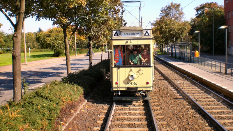 Tw 5984 unterwegs in Berlin, Themenfahrt Sommer 2007
