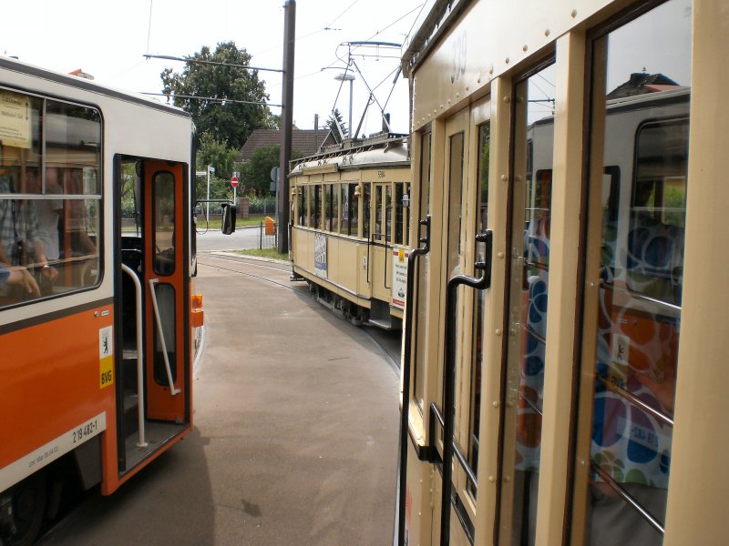 Weiterfahrt von der Schleife Mahlsdorf nach Johannisthal �ber K�penick und Sch�neweide am 9. August 2009